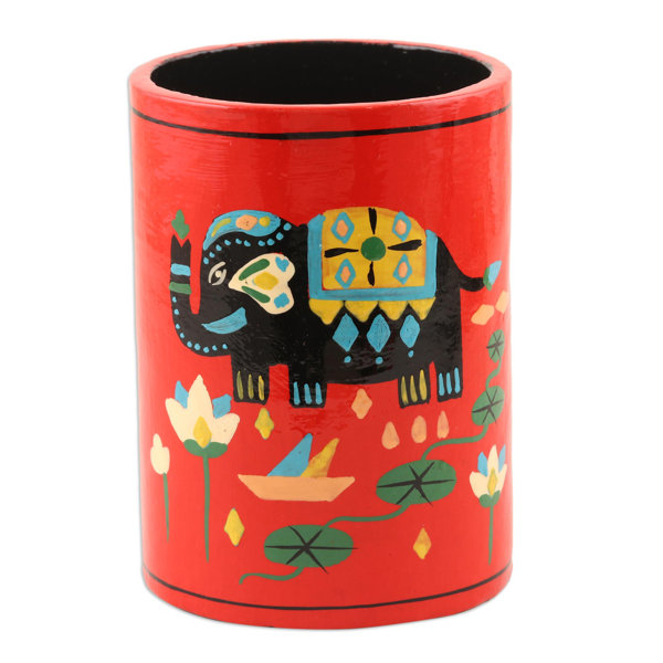 Bungalow Rose Handmade Tale of the River Papier Mache Desk Pad Wayfair